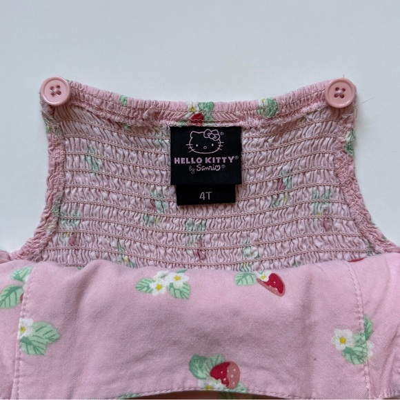 Sanrio Hello Kitty Girls Floral Ruffle Jumpsuit — BoxLunch Exclusive - Size 4T - Picture 12 of 13